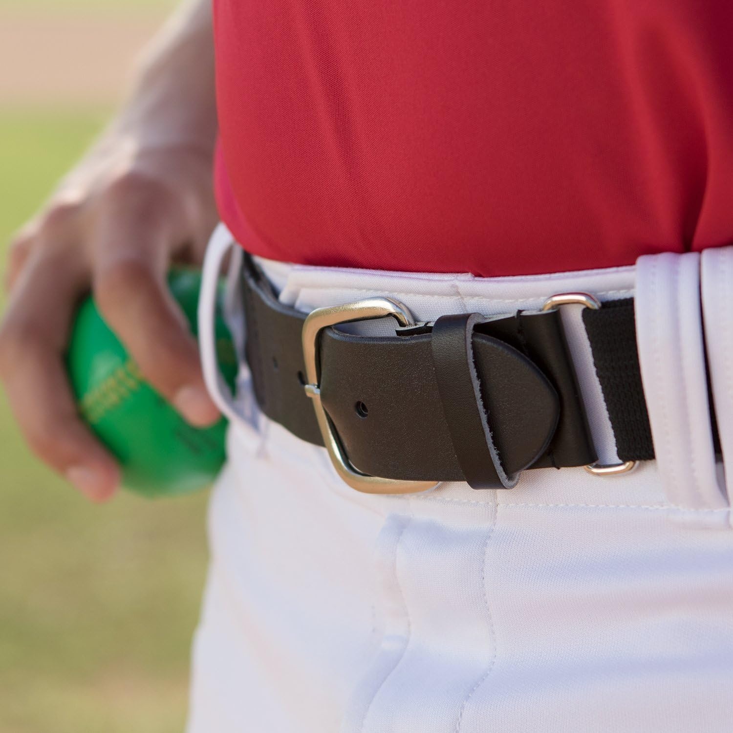 image:imageChampion Sports Baseball amp Softball Belt  Stretch Fit Uniform Belt for Youth amp Adult Players Multiple ColorsCardinal Red