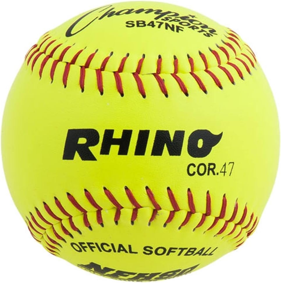 image:imageChampion Sports Softballs  Leather amp Synthetic Options for Practice or Games Multiple SizesLeather Poly Core Pack of 12