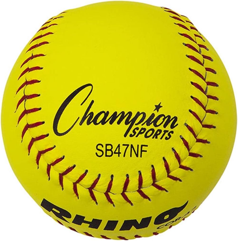 image:imageChampion Sports Softballs  Leather amp Synthetic Options for Practice or Games Multiple SizesLeather Poly Core Pack of 12