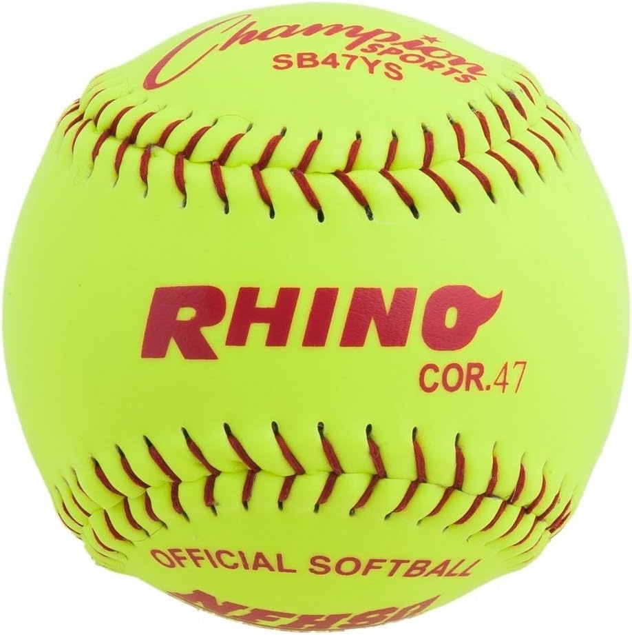 image:imageChampion Sports Softballs  Leather amp Synthetic Options for Practice or Games Multiple SizesSyntex Leather Poly Core Pack of 12