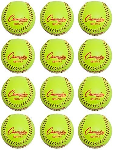 image:imageChampion Sports Softballs  Leather amp Synthetic Options for Practice or Games Multiple SizesSyntex Leather Poly Core Pack of 12