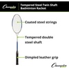 image:imageChampion Sports 26 Twin Shaft Badminton Racket with Nylon Coated Steel Strings26 Twin Shaft Racket  Nylon Coated Steel Strings Single