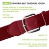 image:imageChampion Sports Baseball amp Softball Belt  Stretch Fit Uniform Belt for Youth amp Adult Players Multiple ColorsCardinal Red