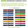 image:imageChampion Sports Baseball amp Softball Belt  Stretch Fit Uniform Belt for Youth amp Adult Players Multiple ColorsCardinal Red