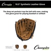 image:imageChampion Sports Catchers Mitt  Synthetic Leather  Deep Pocket and Scoop Toe Design  Adjustable Wrist Strap Closure  Youth Size 32  Regular Fit