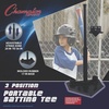 image:imageChampion Sports Deluxe Batting Tee  Mounted on Official Home Plate Adjustable Telescopic Molded Rubber Tee Multiple Style Options  Singles amp Sets Available3 Position
