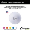 image:imageChampion Sports Field Hockey Balls  NFHS Approved HighVisibility Regulation Balls 12PackWhite Pack of 12
