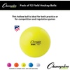 image:imageChampion Sports Field Hockey Balls  NFHS Approved HighVisibility Regulation Balls 12PackYellow Pack of 12