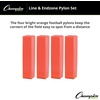 image:imageChampion Sports Football Field Pylon Set of 4 Hi Vis Orange 4x18 MarkersDurable VinylNylon amp Poly Foam CoreWeighted Base