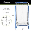 image:imageChampion Sports Football Kicking Screen  Powder Coated Steel  Extra Deep Pocket  WhiteBlue