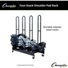 image:imageChampion Sports Heavy Duty Four Stack Shoulder Pad Rack with Swivel Casters