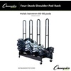 image:imageChampion Sports Heavy Duty Four Stack Shoulder Pad Rack with Swivel Casters