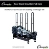 image:imageChampion Sports Heavy Duty Four Stack Shoulder Pad Rack with Swivel Casters