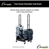 image:imageChampion Sports Heavy Duty Steel Two Stack Football Shoulder Pad Rack with Swivel Casters