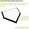 image:imageChampion Sports Home Plates  Durable Molded Rubber BaseballSoftball Home Base with Various Bottom amp Anchor Options InGround Waffle Metal or Hardwood Base Styles AvailablePro Anchor Home Plate