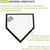 image:imageChampion Sports Home Plates  Durable Molded Rubber BaseballSoftball Home Base with Various Bottom amp Anchor Options InGround Waffle Metal or Hardwood Base Styles AvailableUniversal Home Plate