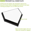 image:imageChampion Sports Home Plates  Durable Molded Rubber BaseballSoftball Home Base with Various Bottom amp Anchor Options InGround Waffle Metal or Hardwood Base Styles AvailablePro BuryAll Home PlateWood Bottom