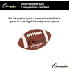 image:imageChampion Sports Pro amp Composite Series Footballs  WaterResistant Composite IndoorOutdoor OfficialPee Wee SizesIntermediate
