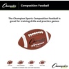 image:imageChampion Sports Pro amp Composite Series Footballs  WaterResistant Composite IndoorOutdoor OfficialPee Wee SizesJunior