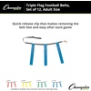 image:imageChampion Sports Quick Release Flag Football Set  Durable Belt 3 Detachable Flags amp Adjustable Fit 2550Blue Flags
