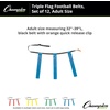image:imageChampion Sports Quick Release Flag Football Set  Durable Belt 3 Detachable Flags amp Adjustable Fit 2550Blue Flags