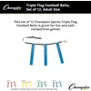 image:imageChampion Sports Quick Release Flag Football Set  Durable Belt 3 Detachable Flags amp Adjustable Fit 2550Blue Flags