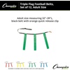 image:imageChampion Sports Quick Release Flag Football Set  Durable Belt 3 Detachable Flags amp Adjustable Fit 2550Green Flags