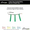 image:imageChampion Sports Quick Release Flag Football Set  Durable Belt 3 Detachable Flags amp Adjustable Fit 2550Green Flags