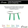 image:imageChampion Sports Quick Release Flag Football Set  Durable Belt 3 Detachable Flags amp Adjustable Fit 2550Green Flags