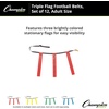 image:imageChampion Sports Quick Release Flag Football Set  Durable Belt 3 Detachable Flags amp Adjustable Fit 2550Red Flags