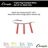 image:imageChampion Sports Quick Release Flag Football Set  Durable Belt 3 Detachable Flags amp Adjustable Fit 2550Red Flags