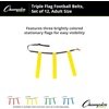 image:imageChampion Sports Quick Release Flag Football Set  Durable Belt 3 Detachable Flags amp Adjustable Fit 2550Yellow Flags