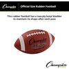 image:imageChampion Sports Rubber Football  Durable AllWeather Ball for Pee Wee to Official Sizes Indoor amp Outdoor PlayIntermediate Size