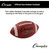 image:imageChampion Sports Rubber Football  Durable AllWeather Ball for Pee Wee to Official Sizes Indoor amp Outdoor PlayIntermediate Size