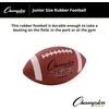 image:imageChampion Sports Rubber Football  Durable AllWeather Ball for Pee Wee to Official Sizes Indoor amp Outdoor PlayJunior Size Ages 1012