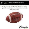 image:imageChampion Sports Rubber Football  Durable AllWeather Ball for Pee Wee to Official Sizes Indoor amp Outdoor PlayOfficial Size Ages 14