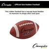 image:imageChampion Sports Rubber Football  Durable AllWeather Ball for Pee Wee to Official Sizes Indoor amp Outdoor PlayOfficial Size Ages 14