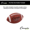 image:imageChampion Sports Rubber Football  Durable AllWeather Ball for Pee Wee to Official Sizes Indoor amp Outdoor PlayPee Wee Size Ages Up to 9