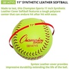 image:imageChampion Sports Softballs  Leather amp Synthetic Options for Practice or Games Multiple SizesSyntex Leather Poly Core Pack of 12
