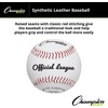 image:imageChampion Sports Syntex Leather Baseball Set Dozen IndoorOutdoor Syntex Leather Official League Baseballs for Practice Training or Real Game  Pack of 12