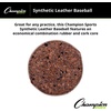 image:imageChampion Sports Syntex Leather Baseball Set Dozen IndoorOutdoor Syntex Leather Official League Baseballs for Practice Training or Real Game  Pack of 12