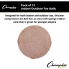 image:imageChampion Sports Syntex Leather Cover IndoorOutdoor Tee Balls  Safety Sponge Core  Pack of 12