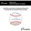 image:imageChampion Sports Syntex Leather Cover IndoorOutdoor Tee Balls  Safety Sponge Core  Pack of 12