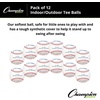image:imageChampion Sports Syntex Leather Cover IndoorOutdoor Tee Balls  Safety Sponge Core  Pack of 12