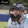 image:imageChampion Sports Ultra Lightweight Umpire Face Mask  Baseball amp Softball Umpire Equipment Steel Frame Leather PaddingAdult DryTekBlack