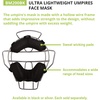 image:imageChampion Sports Ultra Lightweight Umpire Face Mask  Baseball amp Softball Umpire Equipment Steel Frame Leather PaddingAdult DryTekSilver