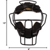 image:imageChampion Sports Ultra Lightweight Umpire Face Mask  Baseball amp Softball Umpire Equipment Steel Frame Leather PaddingAdult EverClean Black