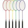 image:imageChampion Sports 26 Twin Shaft Badminton Racket with Nylon Coated Steel Strings26 Single Shaft Racket  Braided Nylon Strings Set of 6