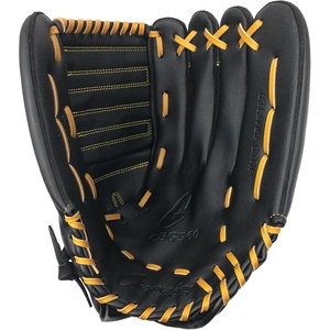 image:imageChampion Sports 14 Physical Ed Glove  Soft Leather Front and Nylon Mesh Back for Comfort Grip  Adjustable Strap with Velcro Closure  Closed Web  Age HSAdult  LeftHanded GloveBlack