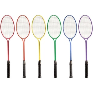 image:imageChampion Sports 26 Twin Shaft Badminton Racket with Nylon Coated Steel StringsAssorted 26 Twin Shaft Racket  Nylon Strings Set of 6